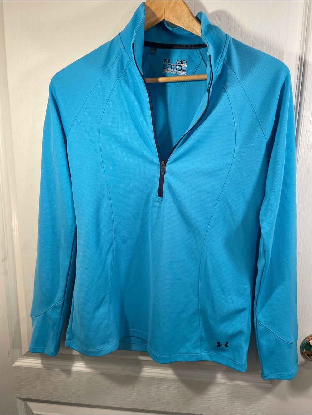 Under Armour Bright Aqua 1/4 Zip Performance Pullover
